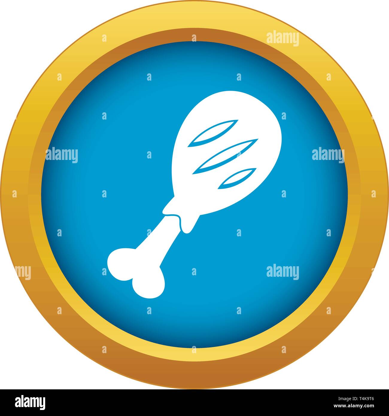 Leg of pork icon blue vector isolated Stock Vector Image & Art - Alamy