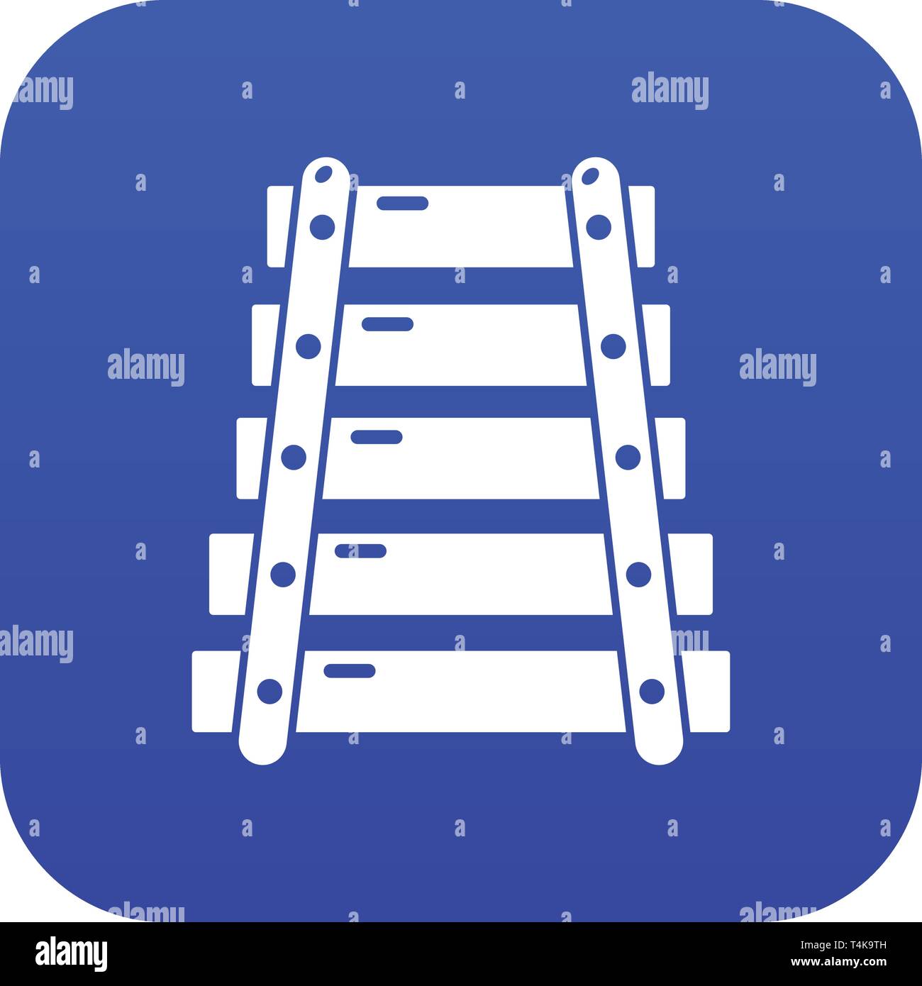 Xylophone icon blue vector Stock Vector