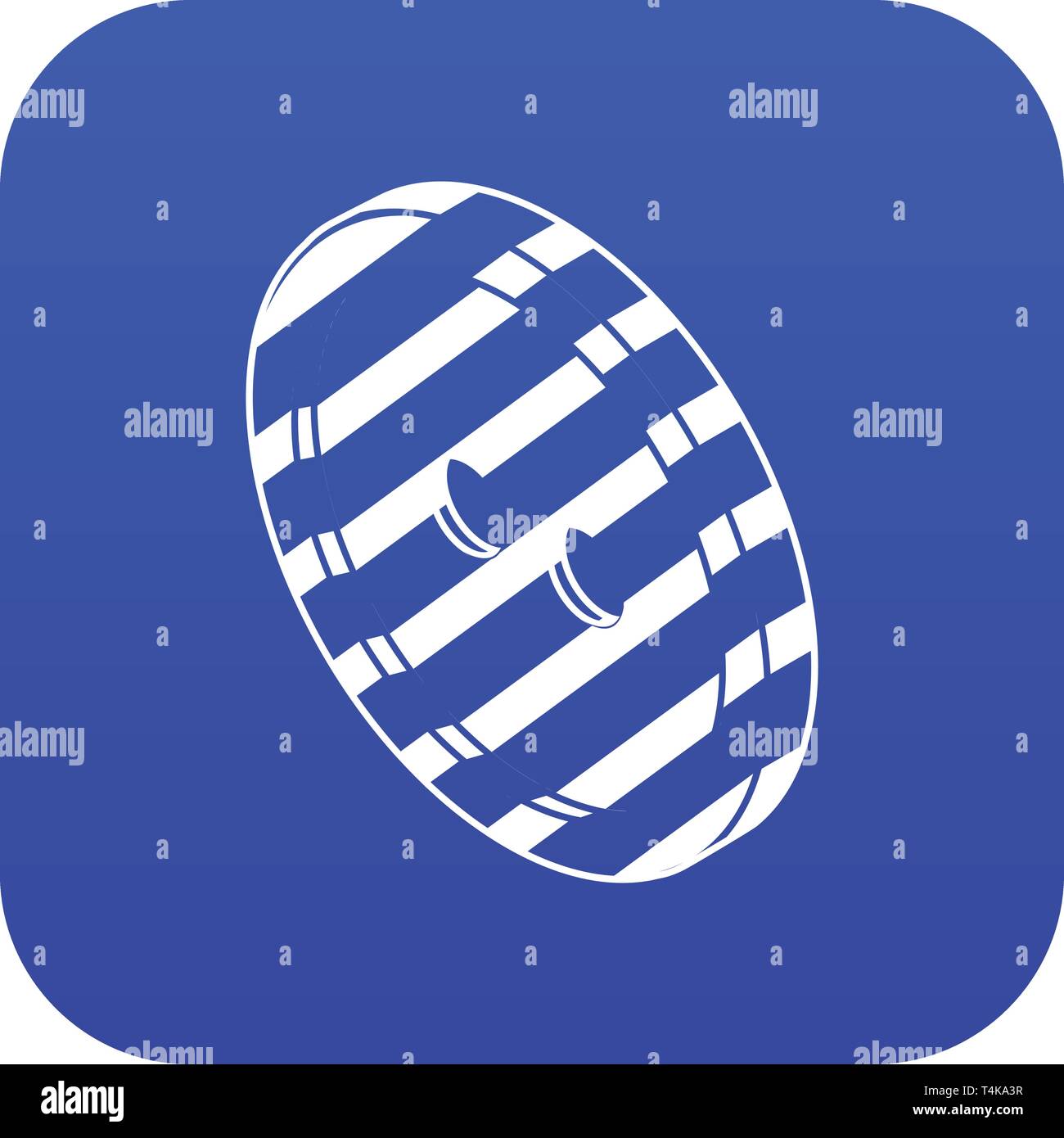 Black and white clothes button icon blue vector Stock Vector Image ...