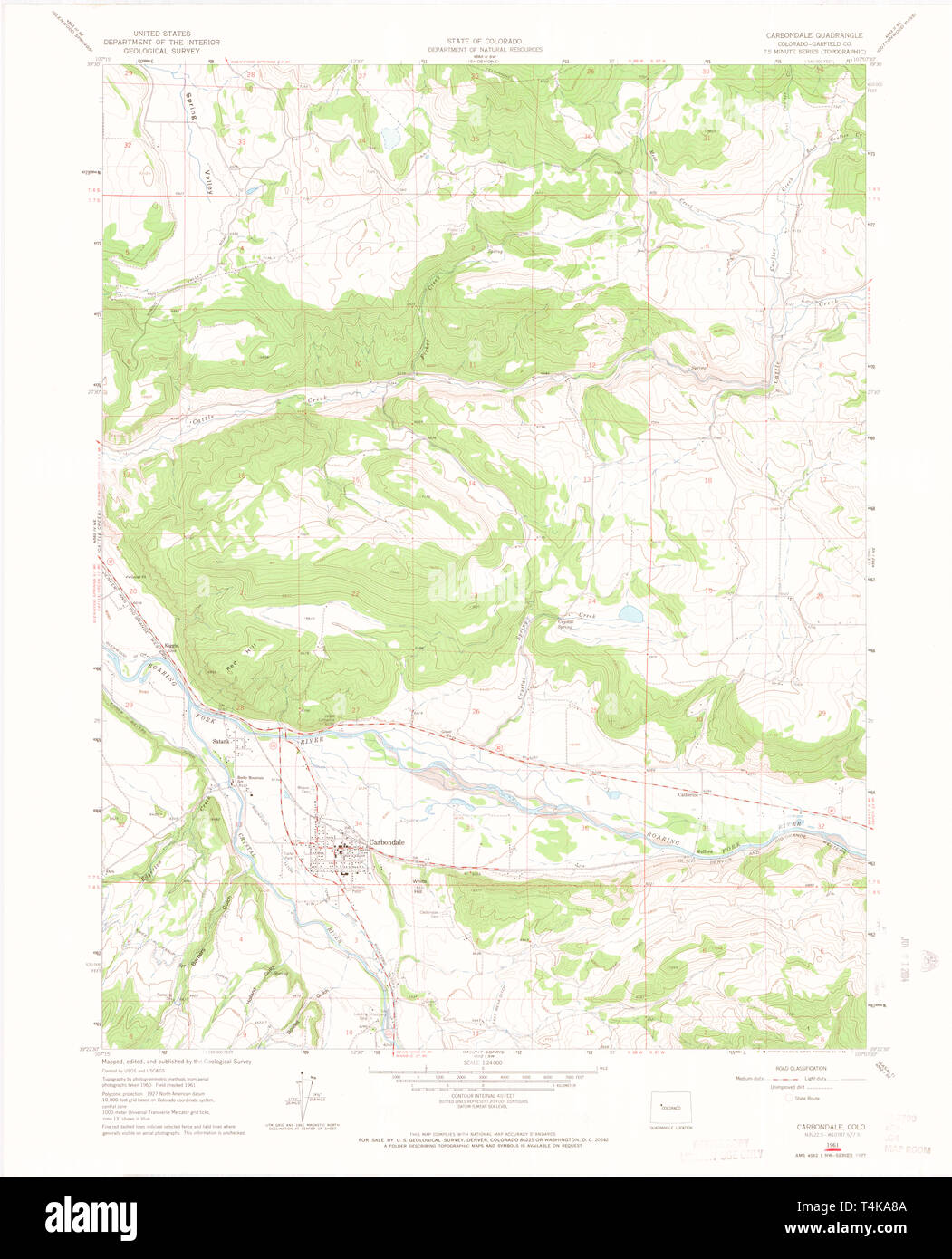 Carbondale colorado map hires stock photography and images Alamy