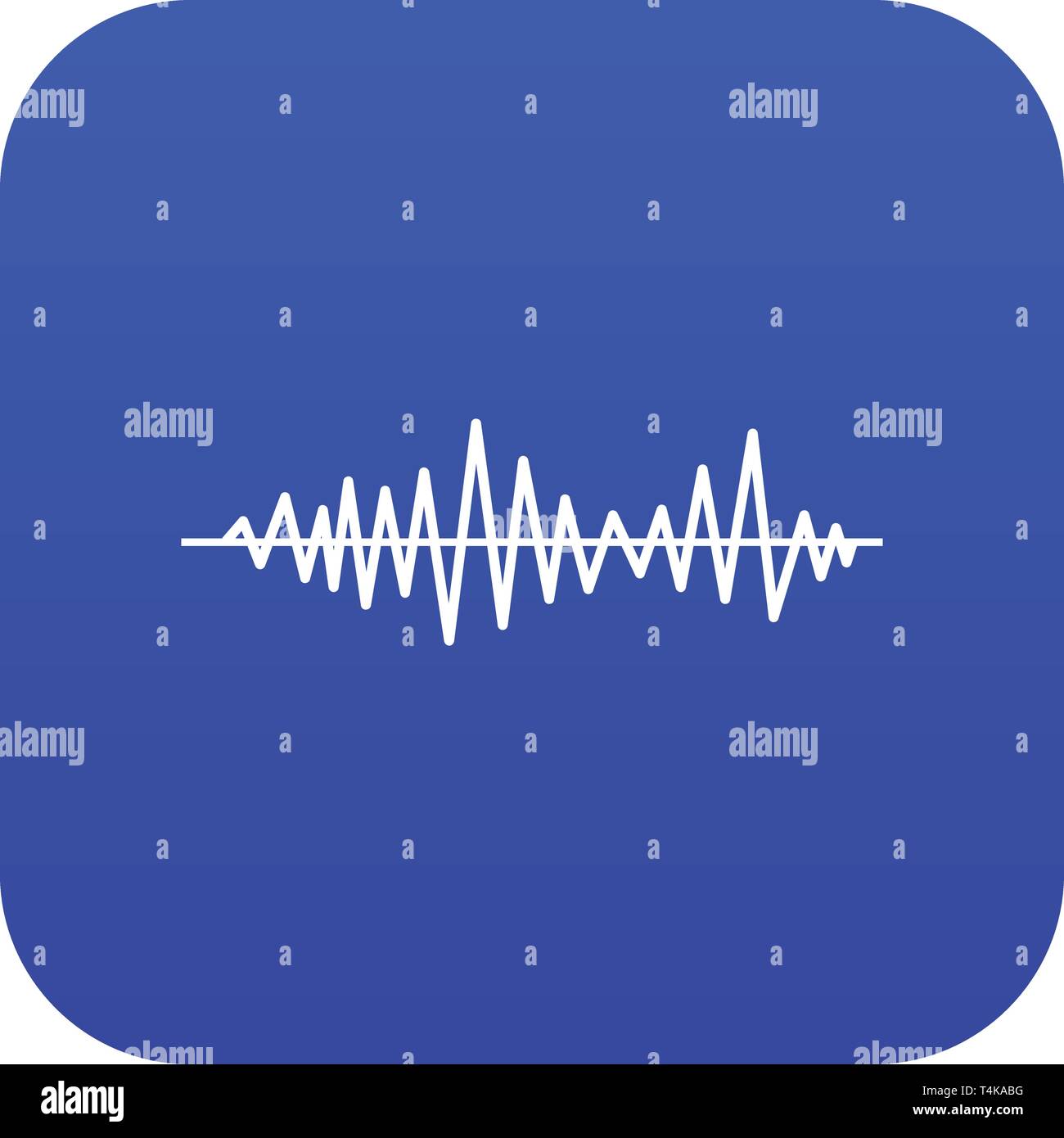 Music sound waves icon digital blue Stock Vector Image & Art Alamy