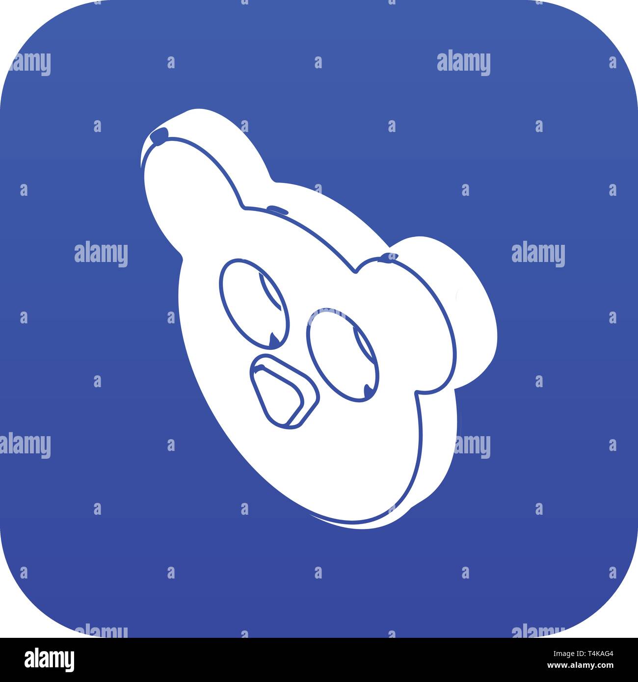 White blue flower form Stock Vector Images - Alamy