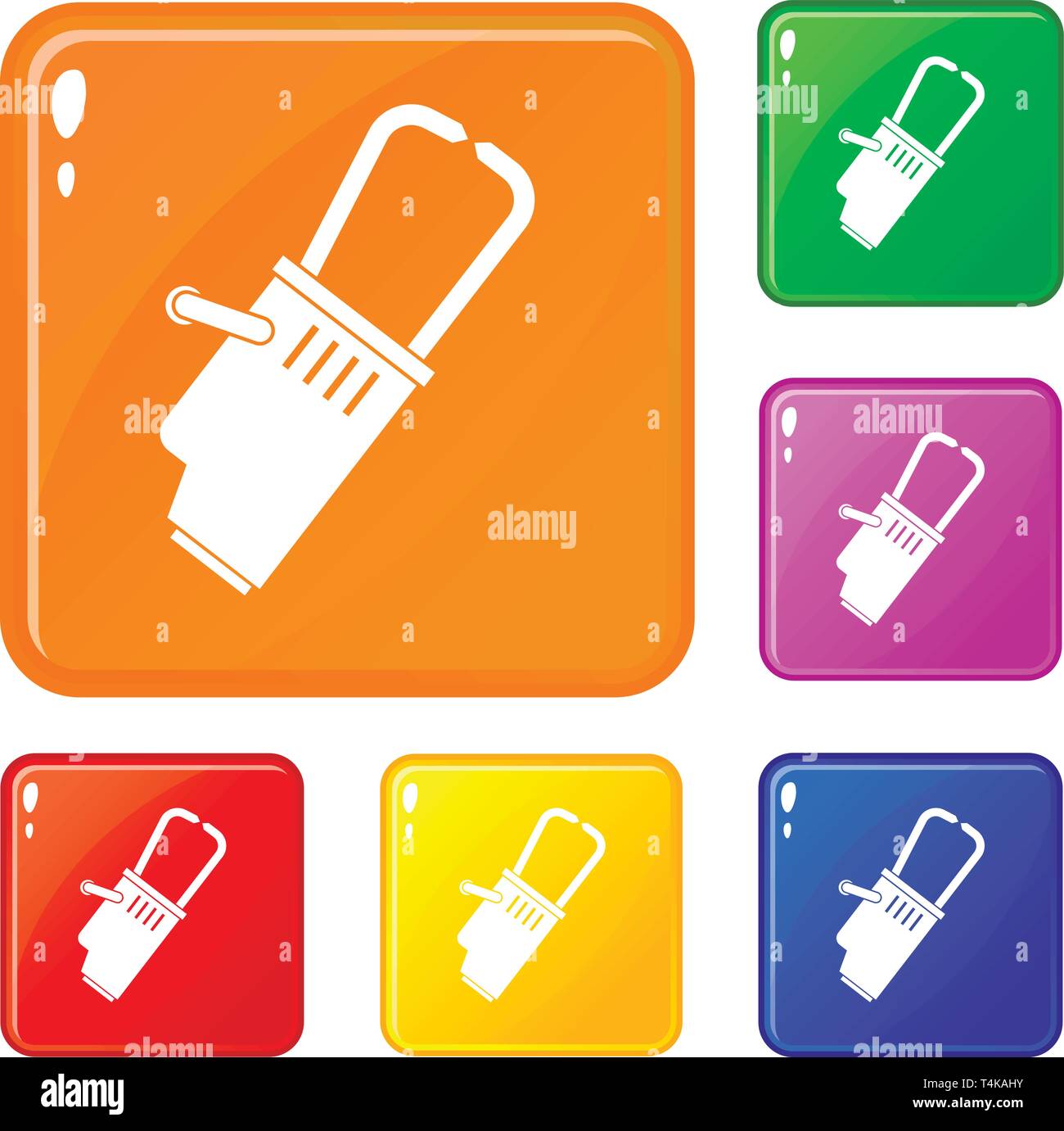 Welding equipment icons set vector color Stock Vector Image & Art - Alamy