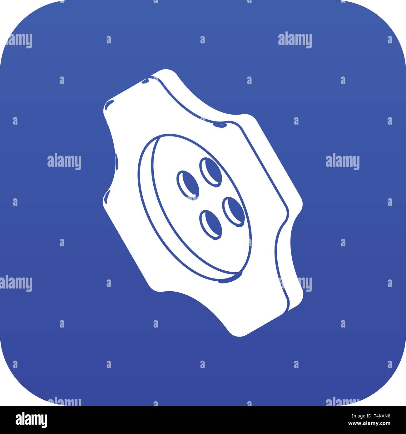 Cogwheel clothes button icon blue vector Stock Vector Image & Art - Alamy