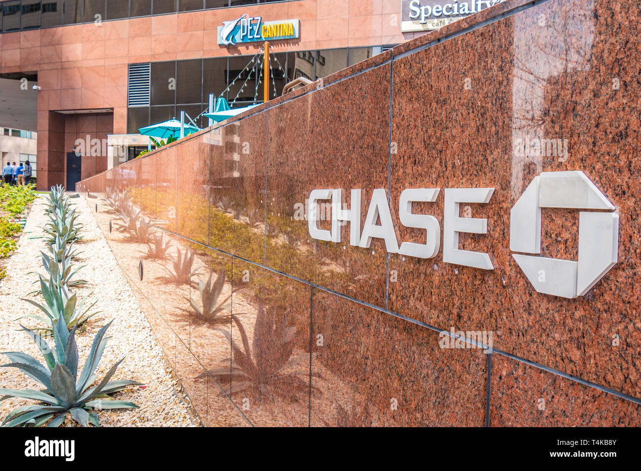 Chase Bank in Los Angeles Downtown CALIFORNIA, USA MARCH 18, 2019