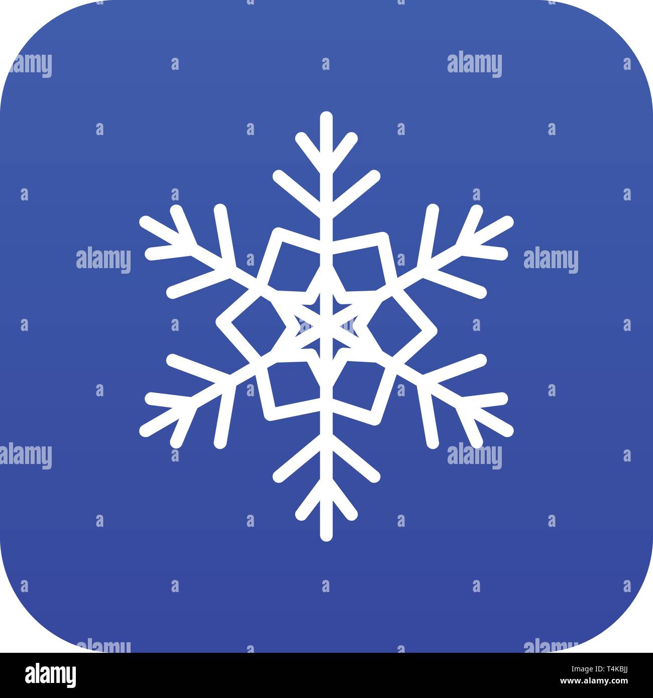 Snowflake icon digital blue Stock Vector Image & Art - Alamy
