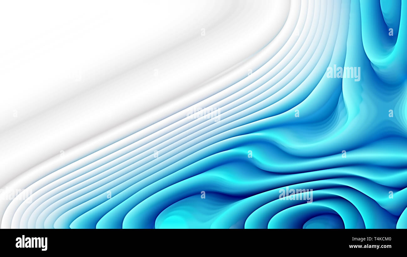 Abstract 3d Blue and White Curved Lines Ripple background Stock Photo ...