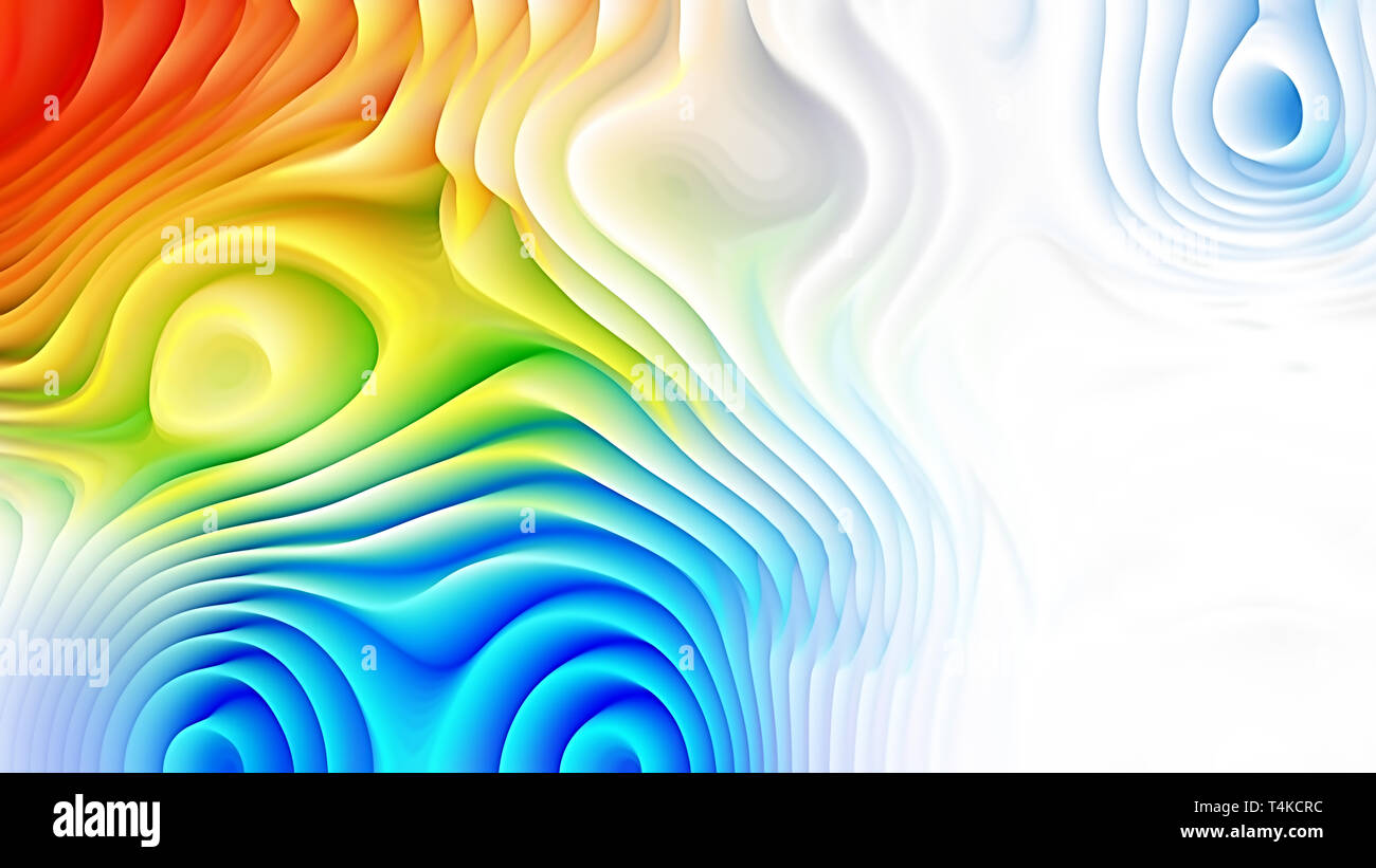 Colorful 3d Abstract Curved Lines Background Stock Photo - Alamy