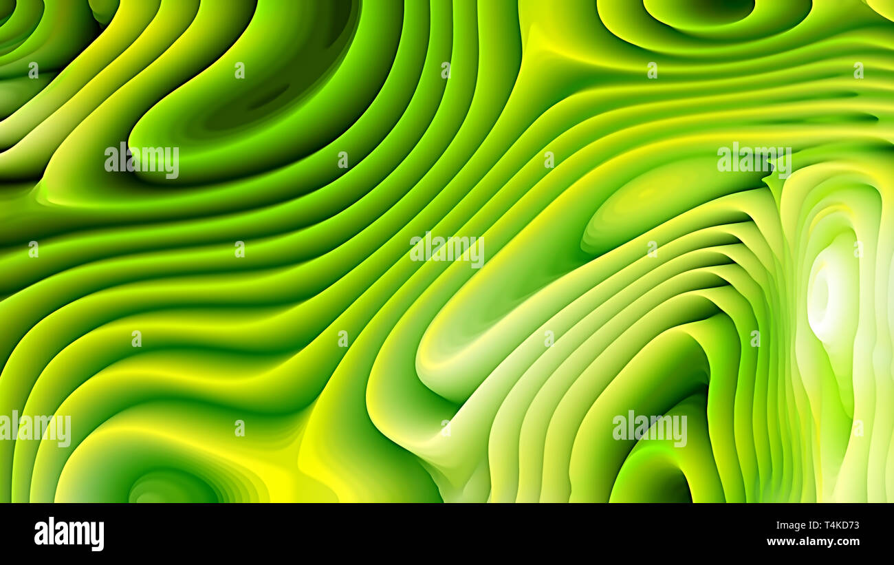 Green and Yellow Curved Lines Ripple Texture Stock Photo - Alamy
