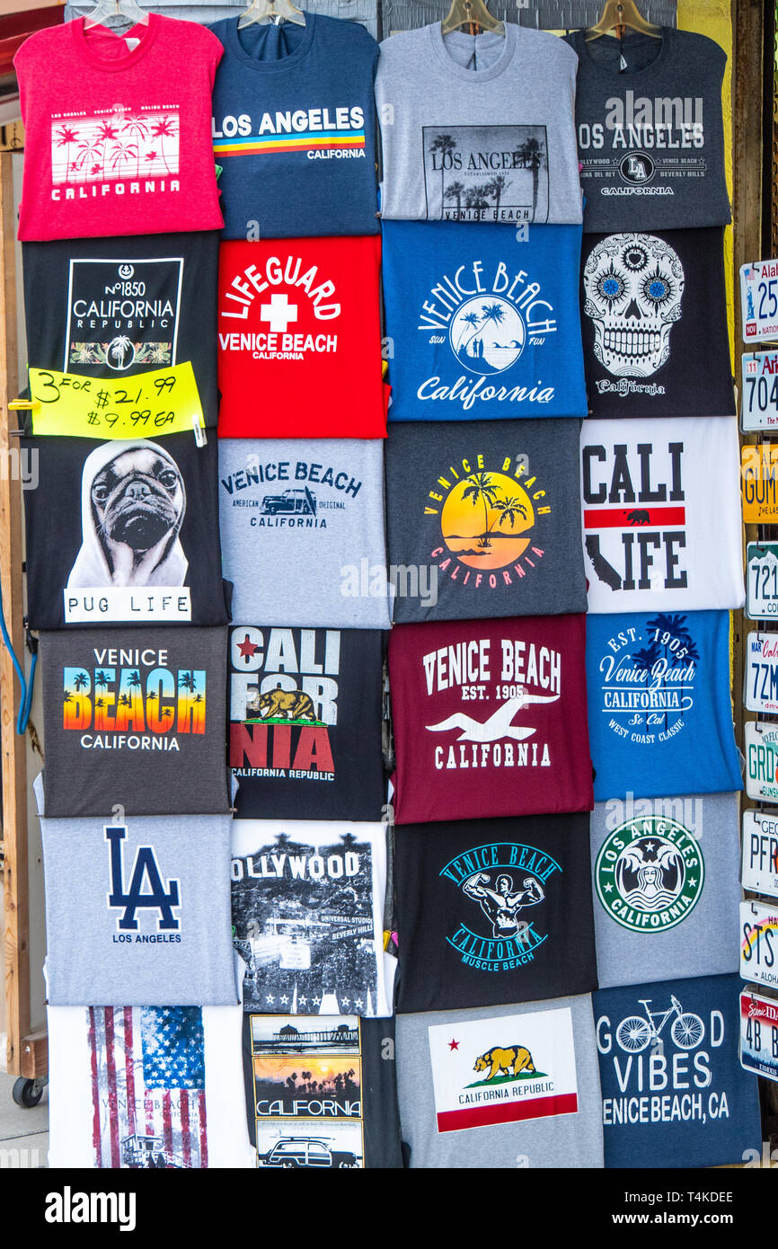 Venice Beach souvenir shop at the Ocean Front walk CALIFORNIA, USA