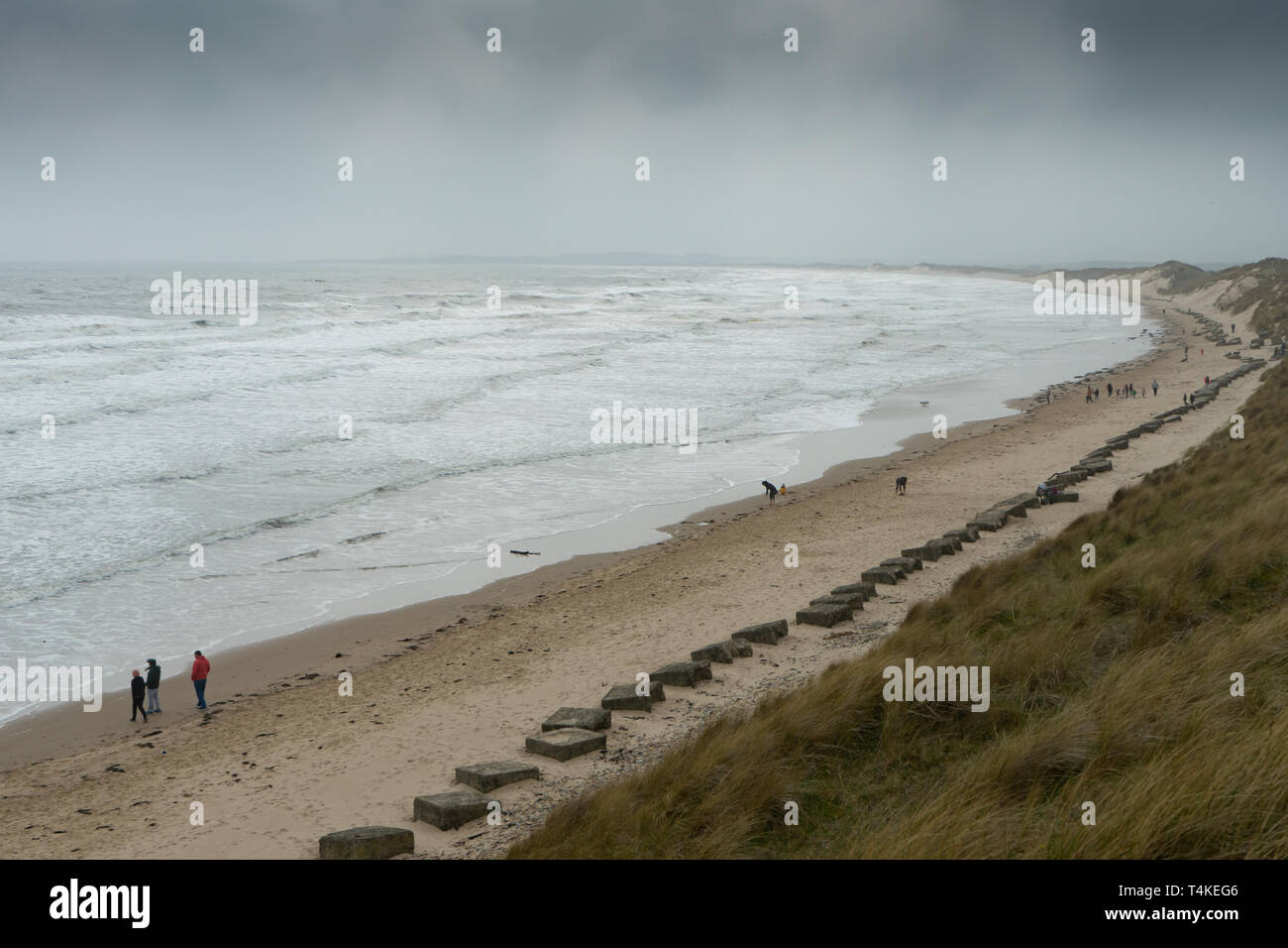 beach at Druridge Bay, Northumberland, UK Stock Photo Alamy