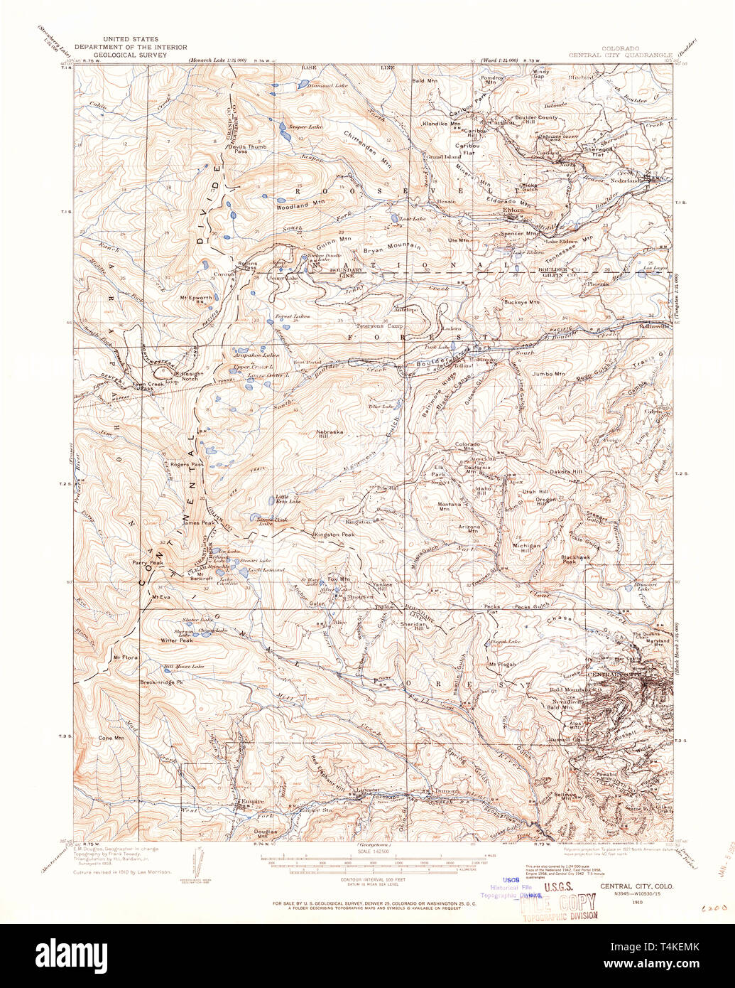 Topographic Map Of Colorado With Cities