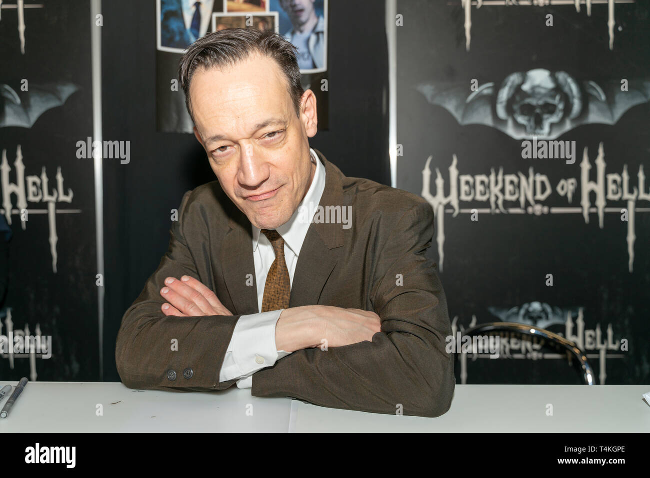 DORTMUND, GERMANY - April 13th 2018: Ted Raimi (*1965, American actor, Ash vs Evil Dead, Evil Dead, Army of Darkness) at Weekend of Hell Spring Edition 2019 Stock Photo