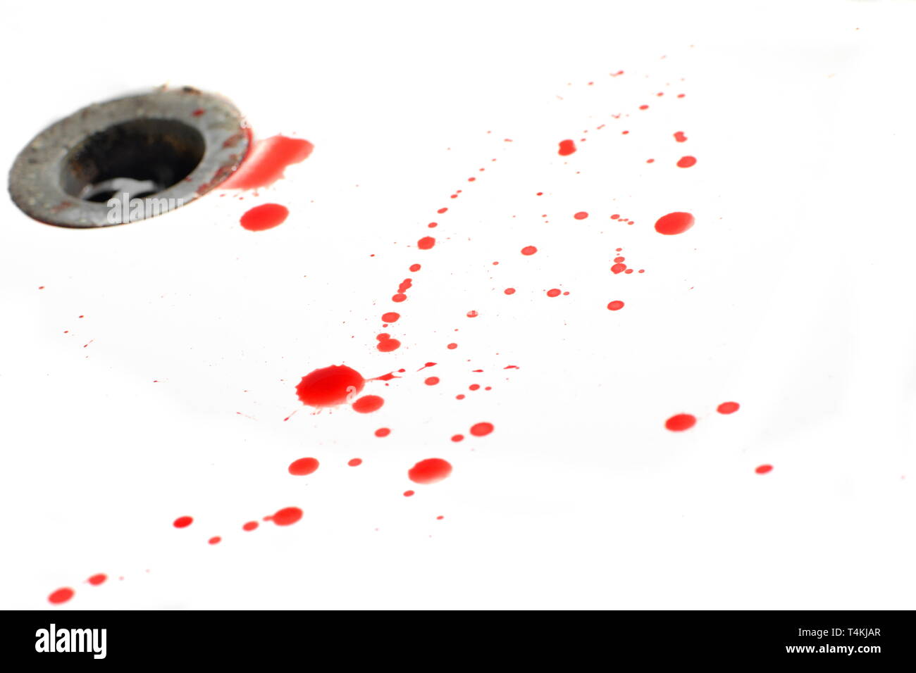 Blood spatter Stock Photo