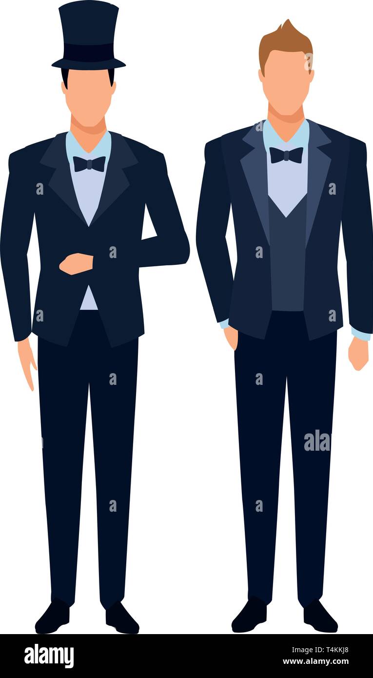 men wearing tuxedo Stock Vector Image & Art - Alamy