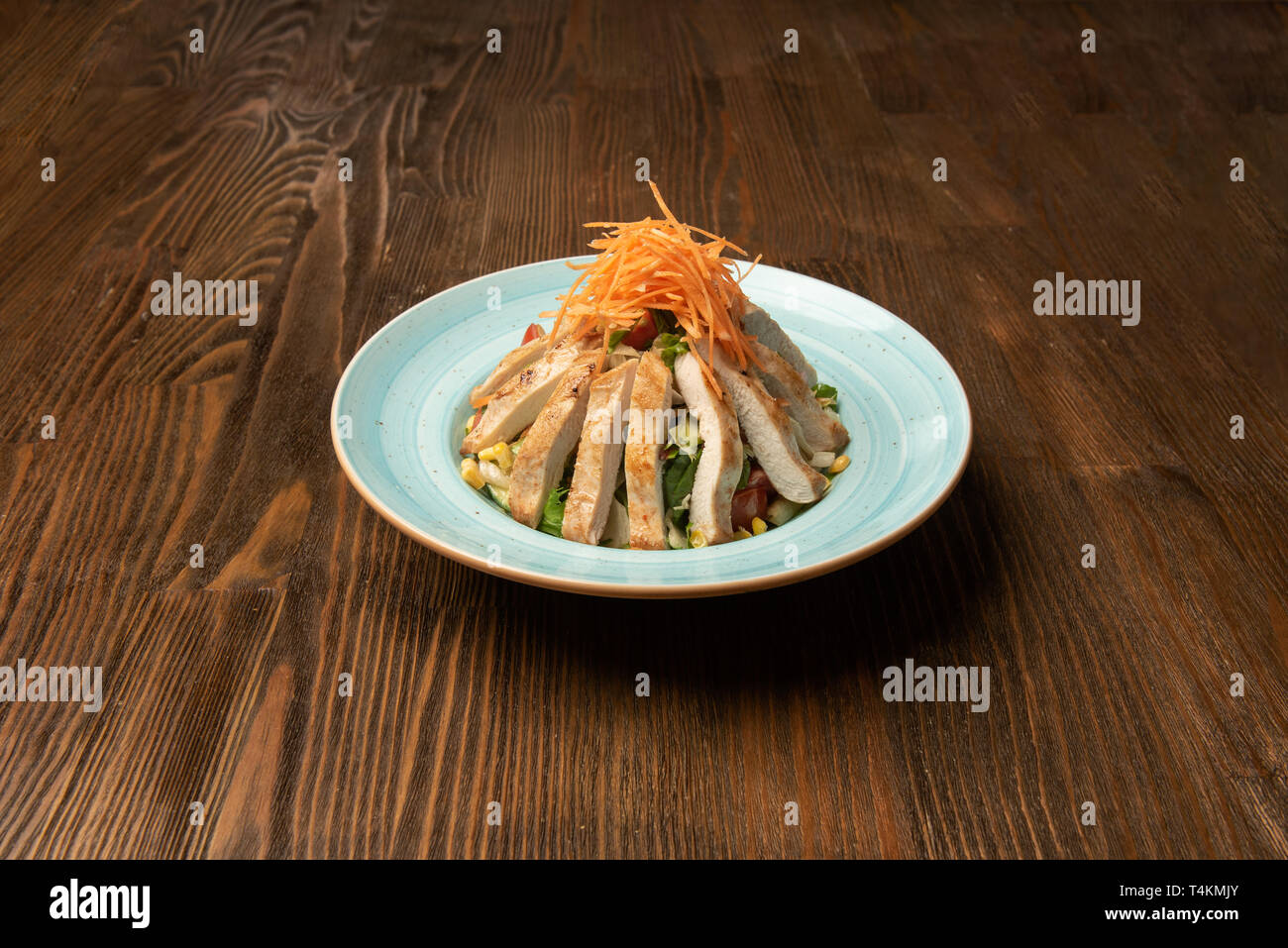 Chicken Caesar Salad Stock Photo