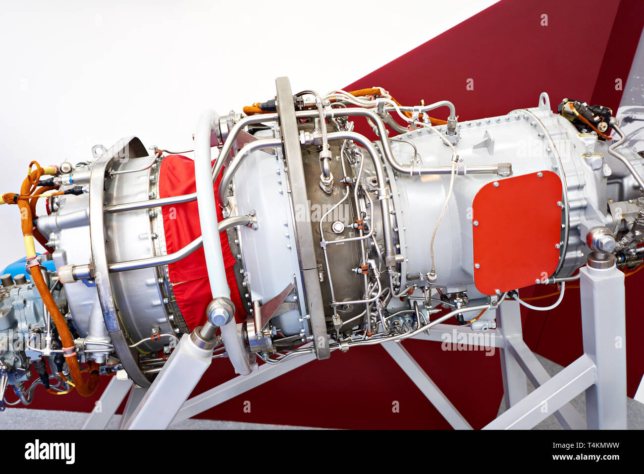Engine turboprop aircraft at the exhibition Stock Photo - Alamy