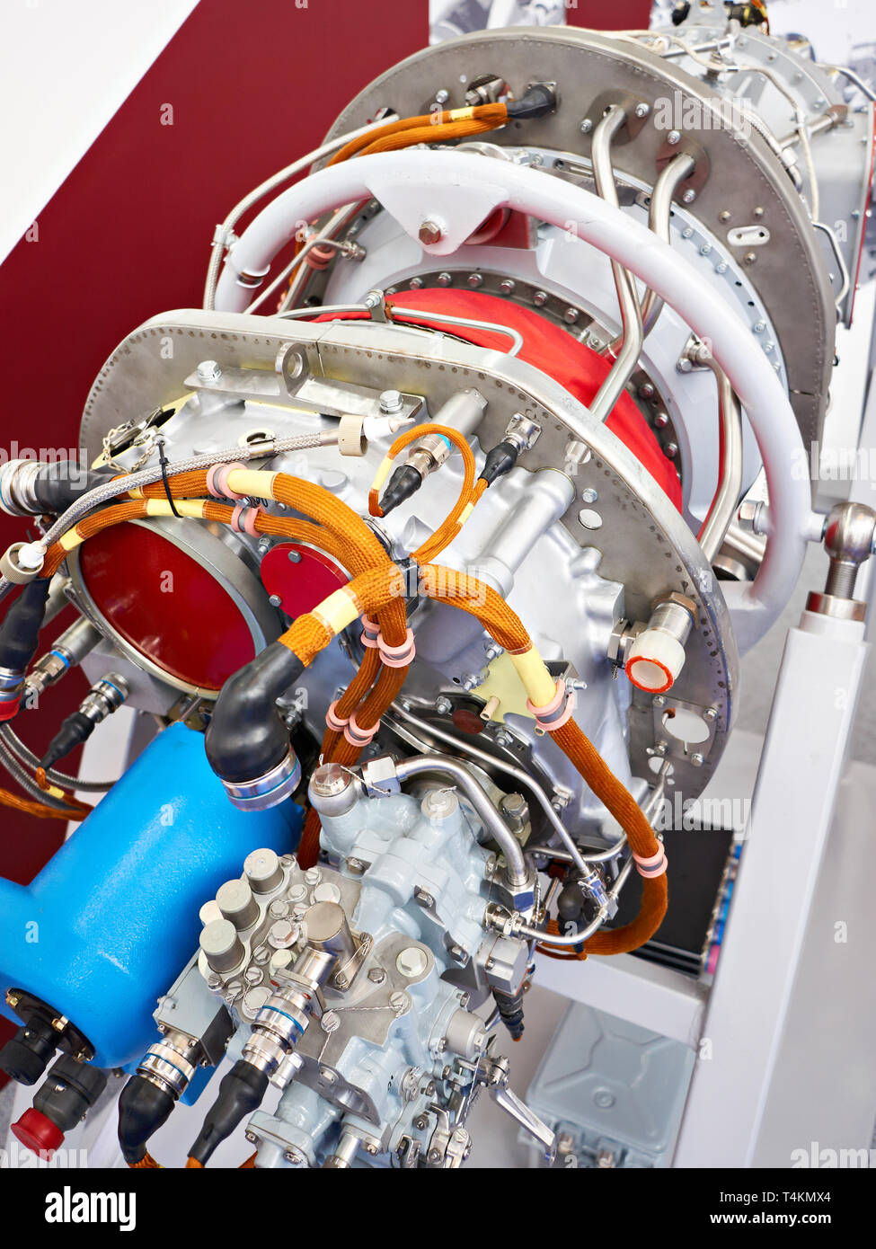 Engine turboprop aircraft at the exhibition Stock Photo - Alamy
