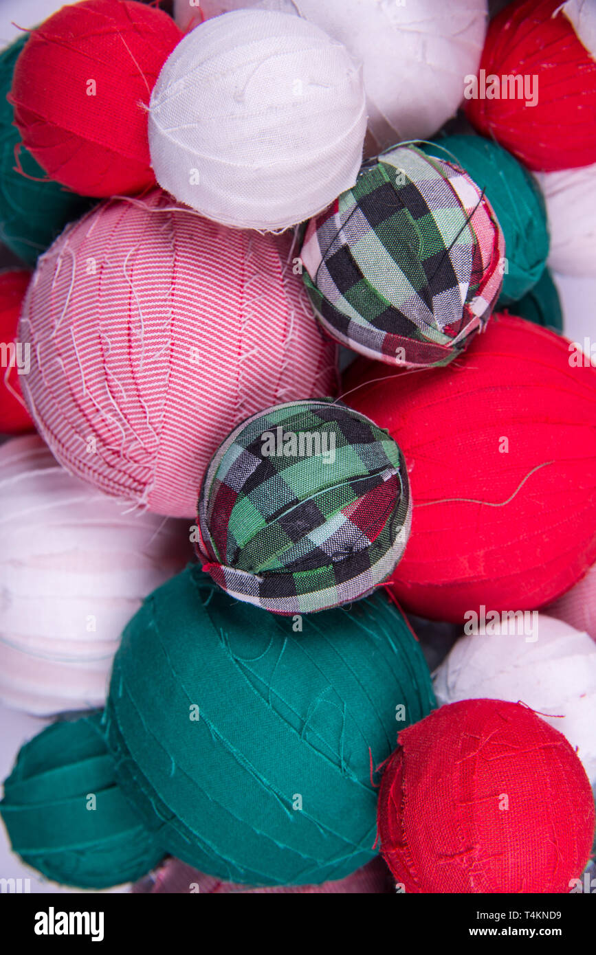 fabric balls closeup Stock Photo Alamy