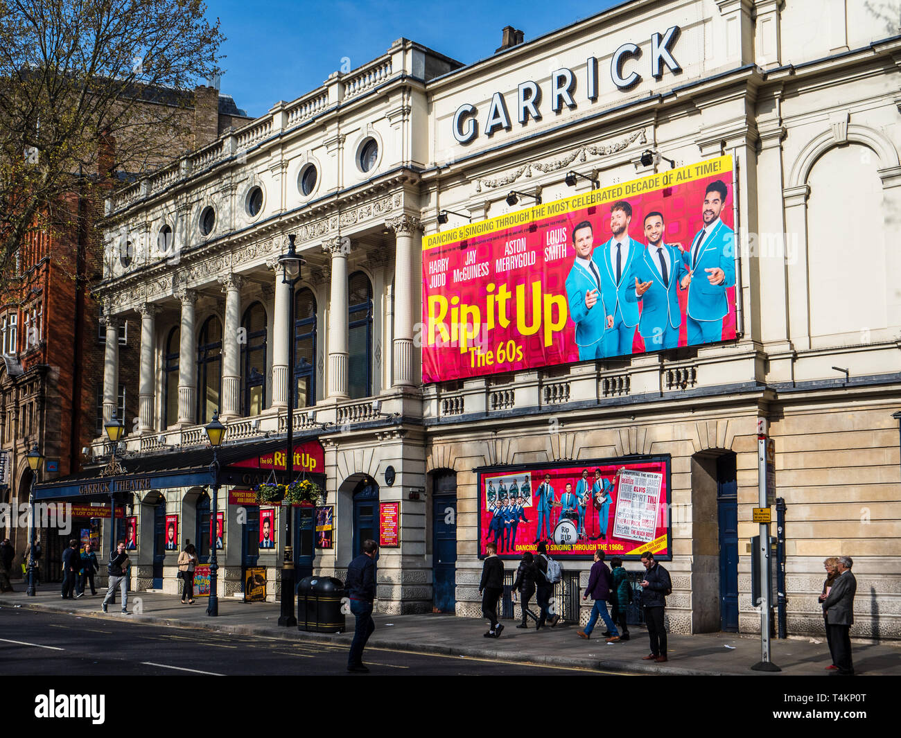 The Garrick Theatre in London's West End theatre district, opened in 1889 and named after the stage actor David Garrick. Grade II Listed. Stock Photo