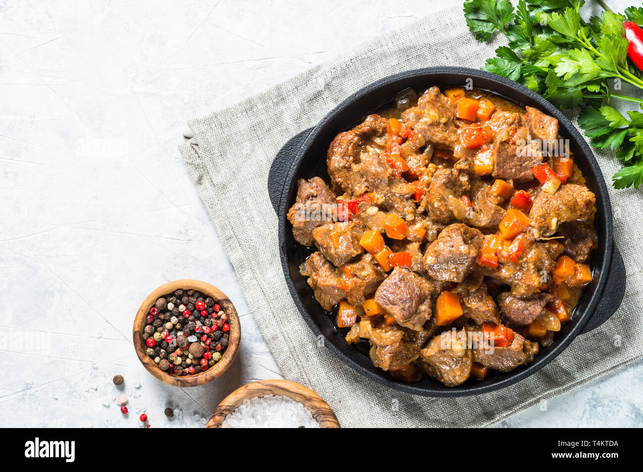 Beef stew with vegetables Stock Photo Alamy
