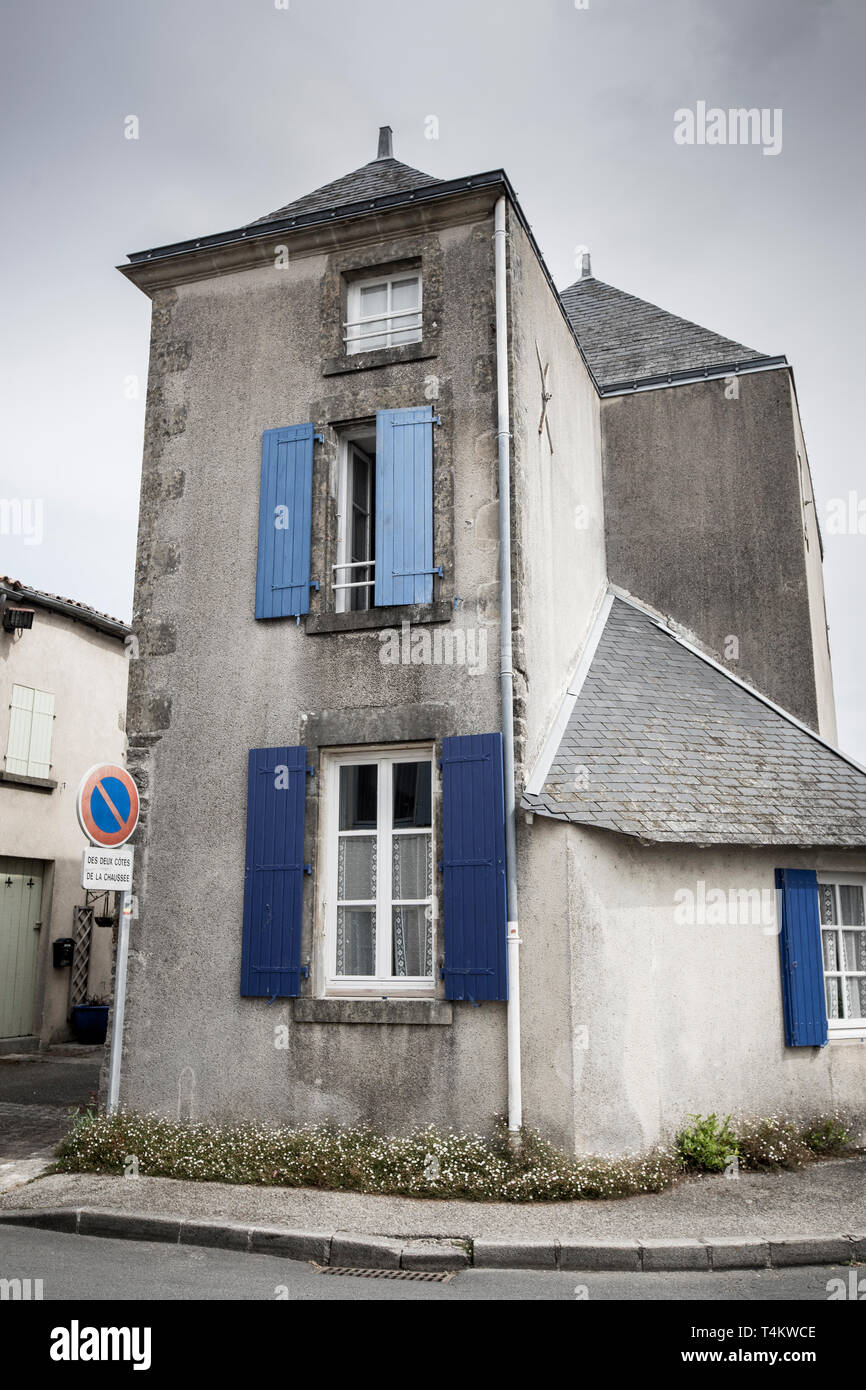 Village of Vouvant in Vendee, Pays de Loire, France Stock Photo