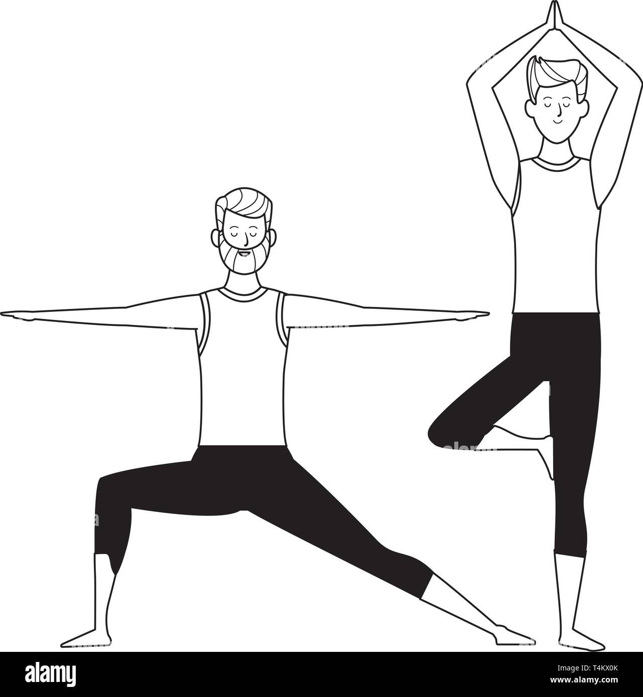 men yoga poses black and white Stock Vector Image & Art - Alamy men yoga poses black and white Stock Vector Image & Art - Alamy