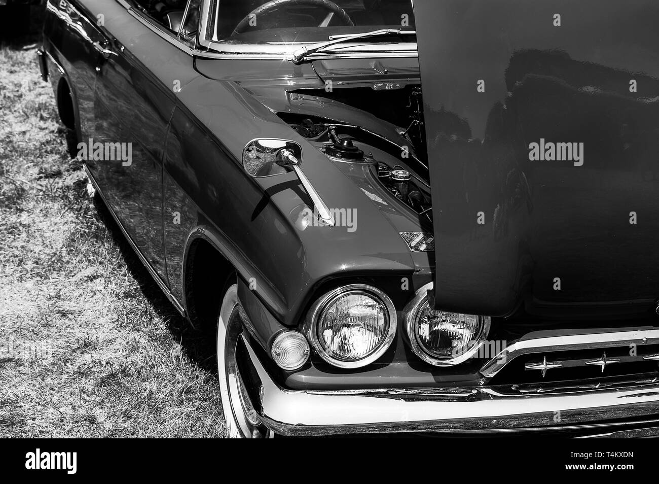 A 1960's Ford Consul Classic on display at a car show Stock Photo