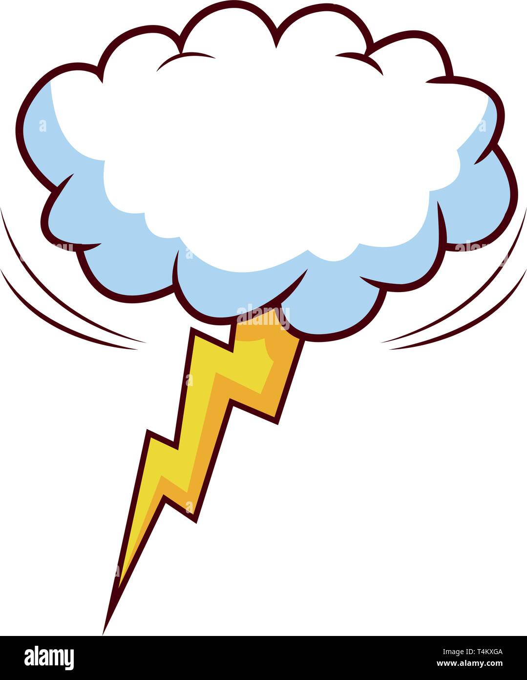 cloud and lightning Stock Vector Image & Art - Alamy