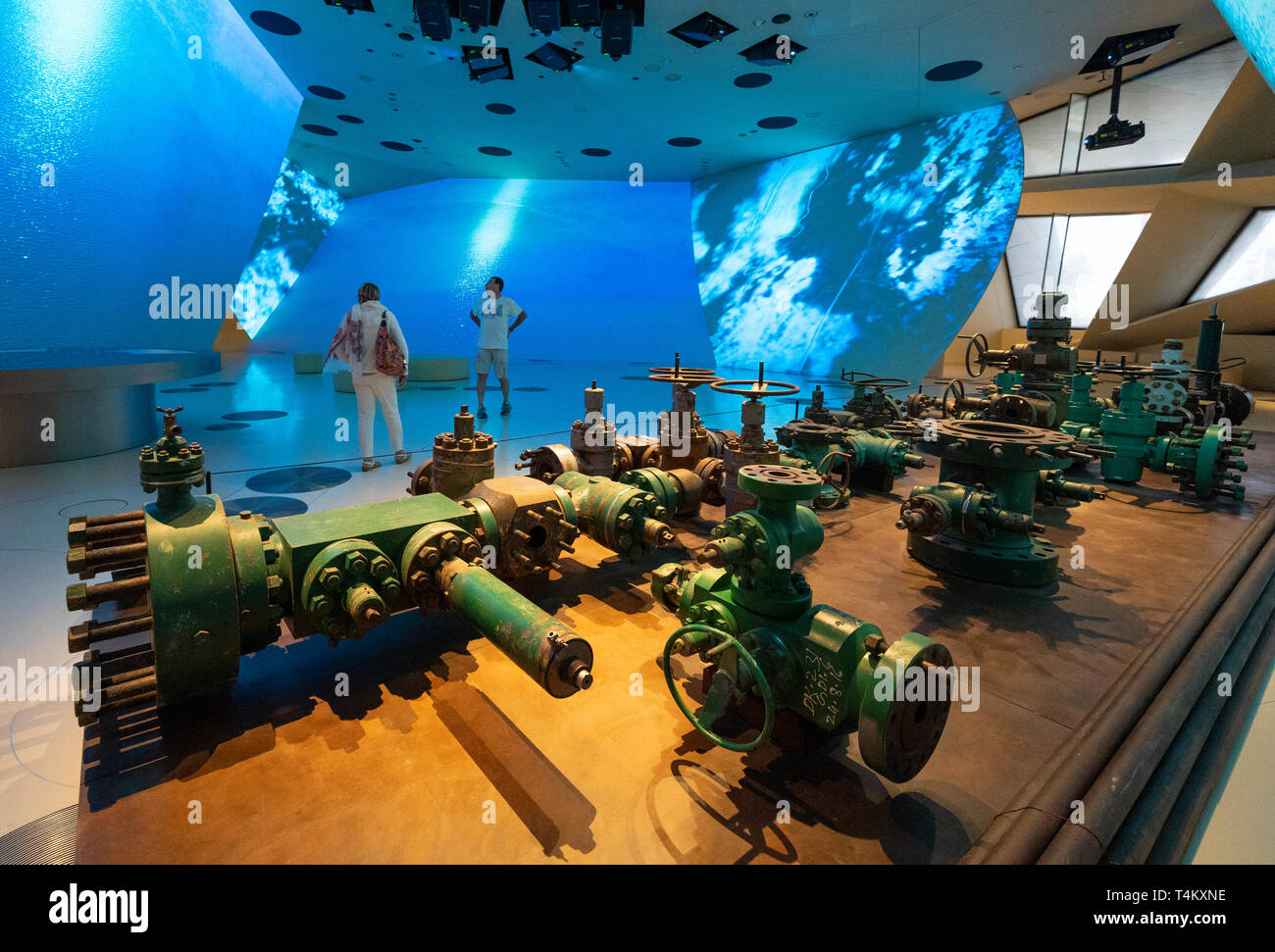 Display of the oil and gas industry at the new National Museum of Qatar