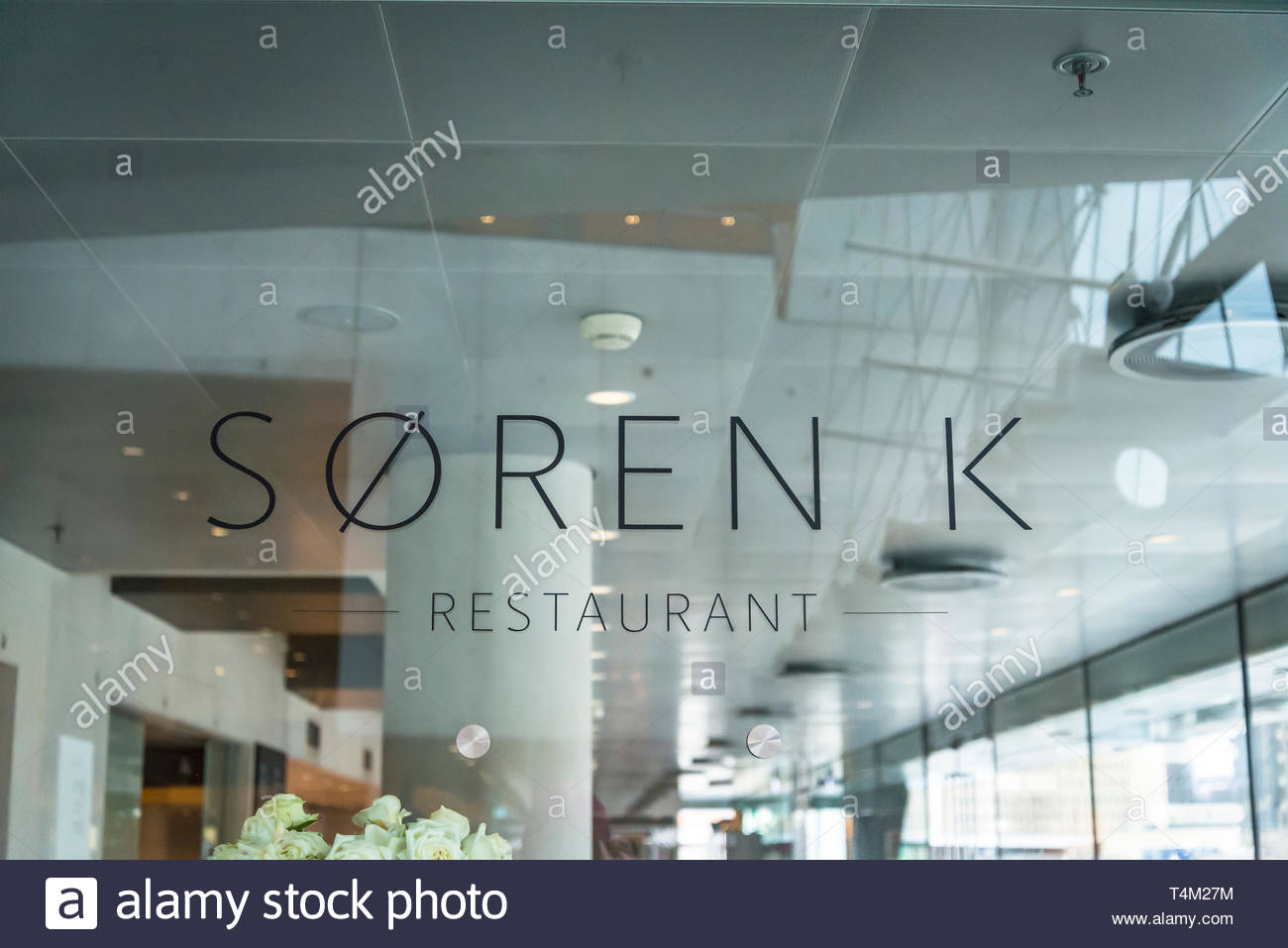 Soren Kierkegaard restaurant in the new Royal Danish Library, Copenhagen,  Denmark Stock Photo - Alamy