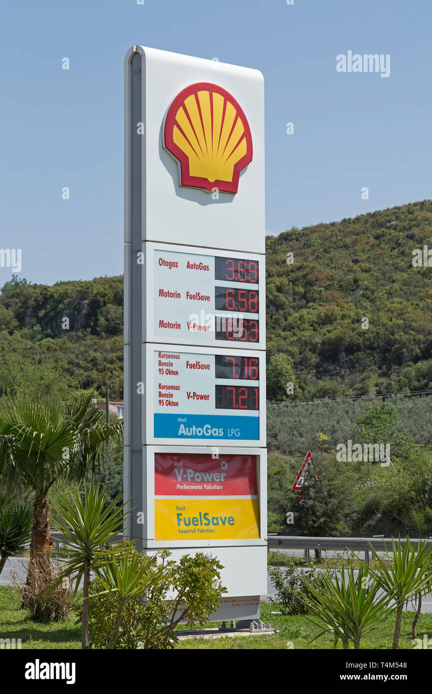 petrol station, Province Antalya, Turkey Stock Photo