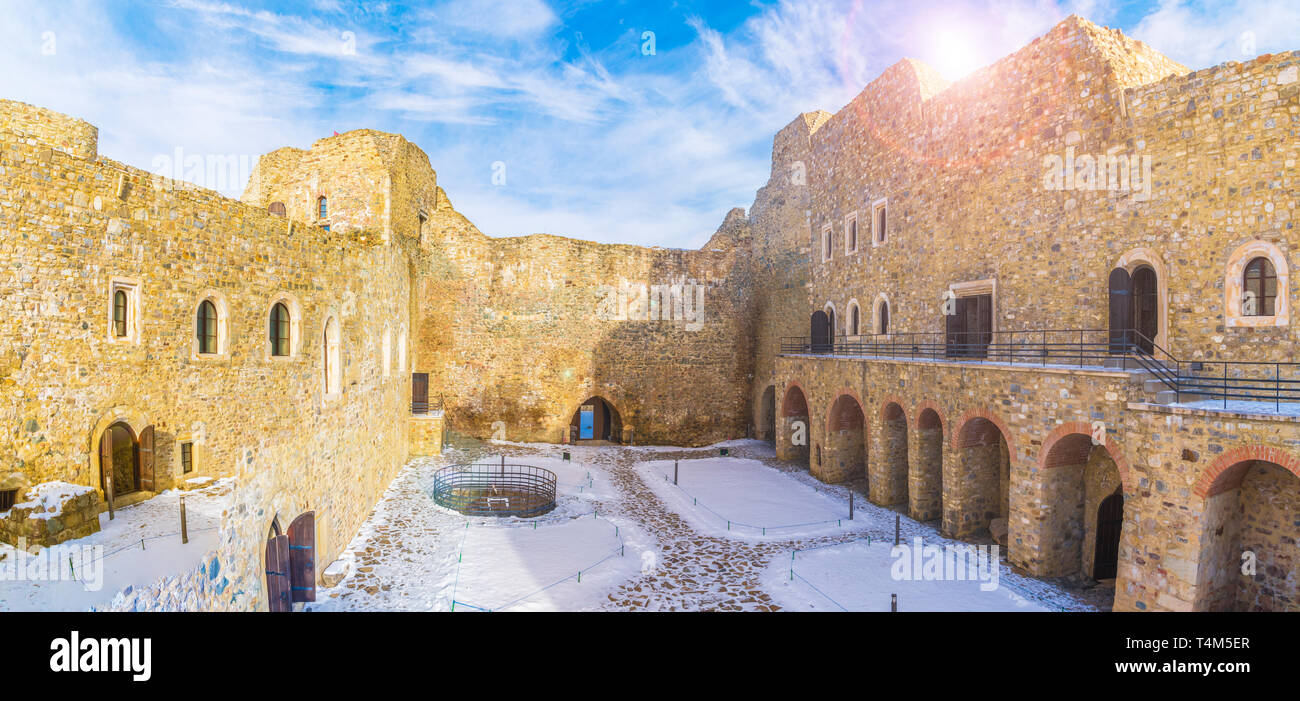 Neamt Citadel Ruins and Museum.Romania Editorial Stock Photo