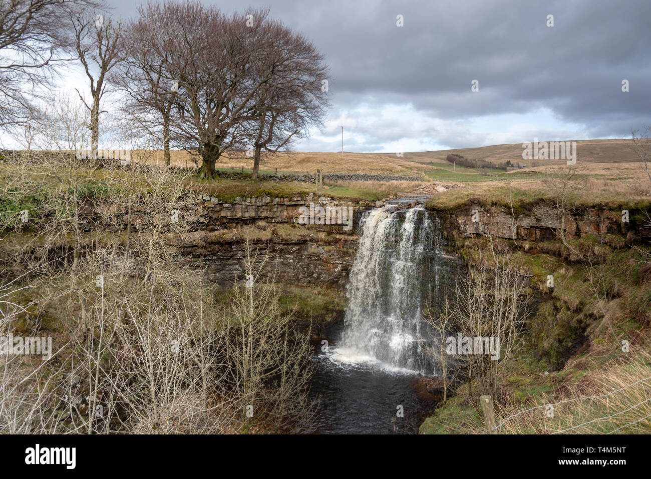 Hell Gill Force, Mallerstang, Cumbria Stock Photo