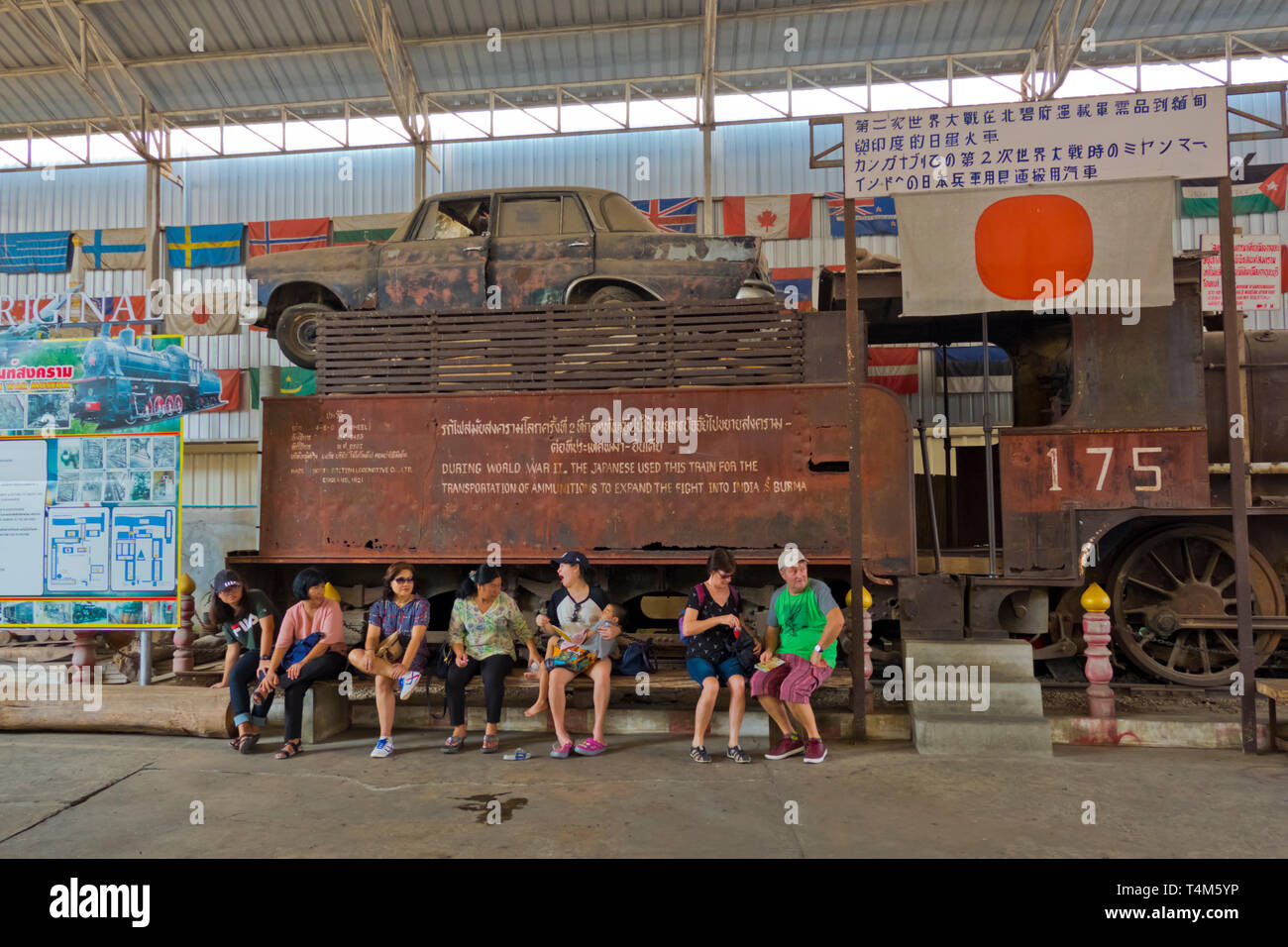 Jeath War Museum and World War II museum, Kanchanaburi, Thailand Stock Photo