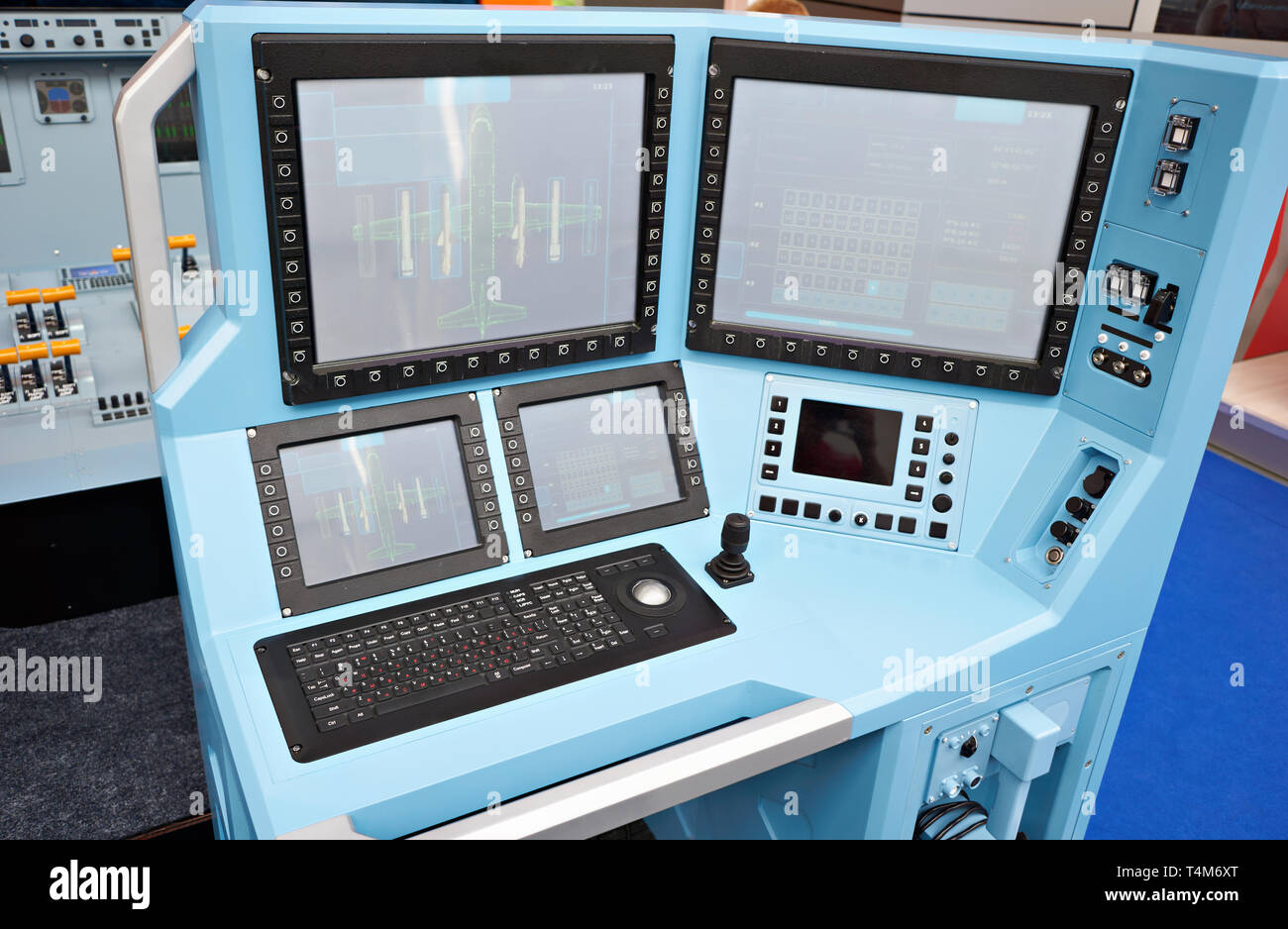 Modern electronic monitoring equipment for aviation Stock Photo Alamy