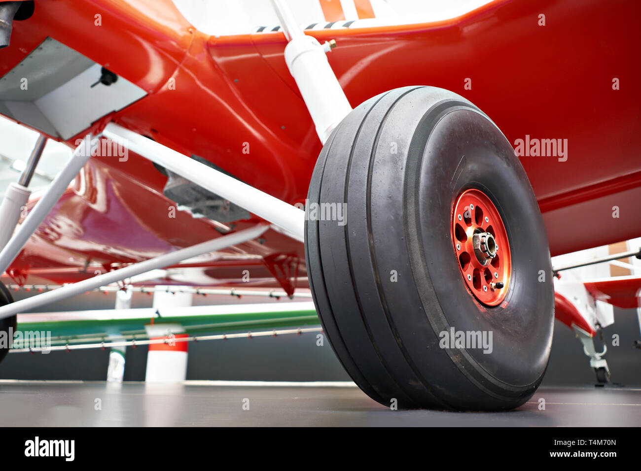 The chassis of a light aircraft Stock Photo Alamy