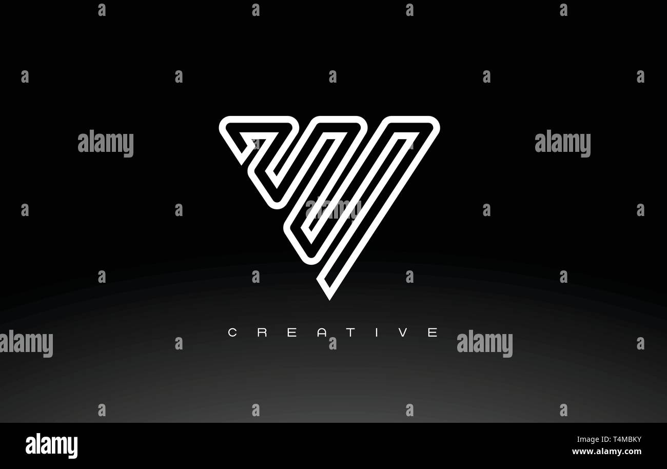 V Logo Monogram. Letter V Simple Clean Line Monogram Design Stock ...