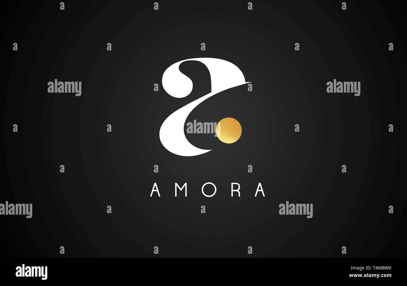 Gold Letter A Logo. A Letter Design Vector with Golden Colors and ...