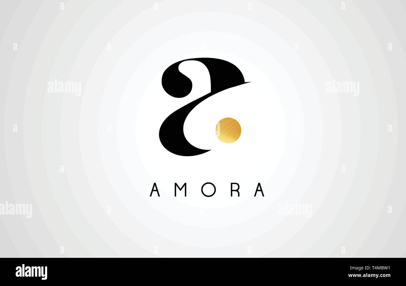 Gold Letter A Logo. A Letter Design Vector with Golden Colors and ...