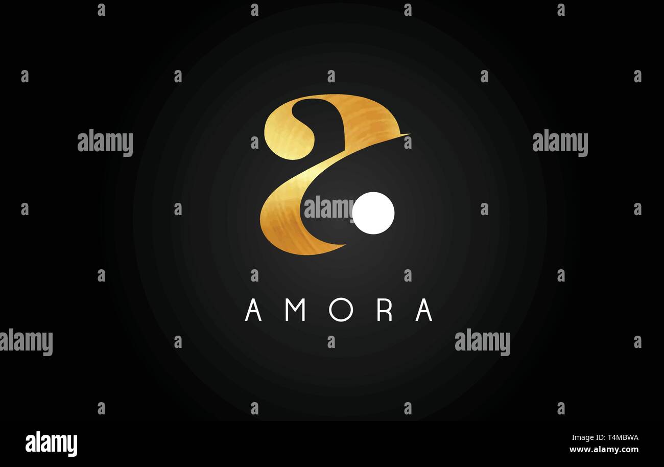 Gold Letter A Logo. A Letter Design Vector with Golden Colors and ...