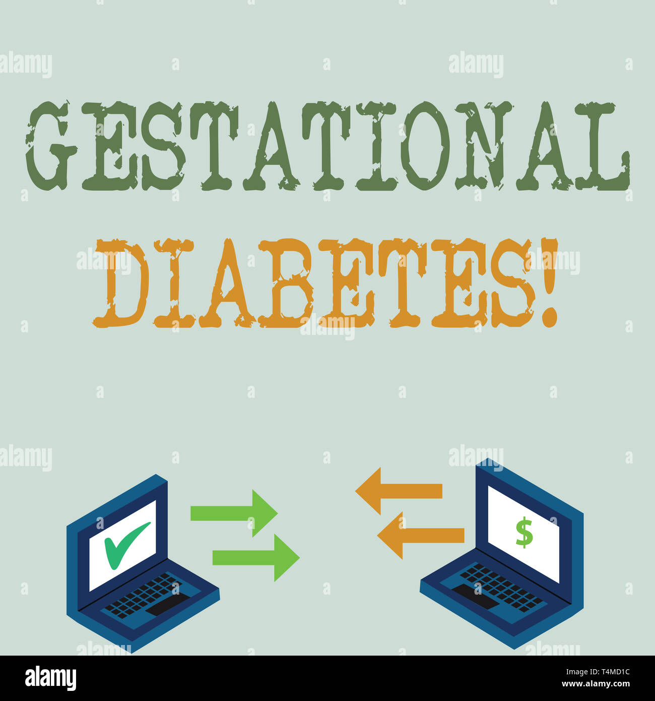 Conceptual hand writing showing Gestational Diabetes. Concept meaning