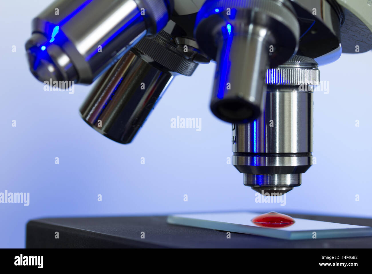 Microscope lenses closeup Stock Photo Alamy