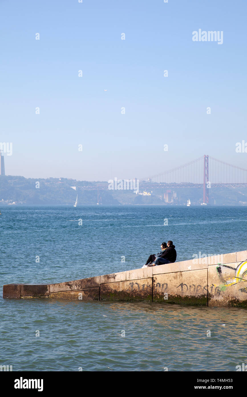 Romantic couple riverside hi-res stock photography and images - Alamy