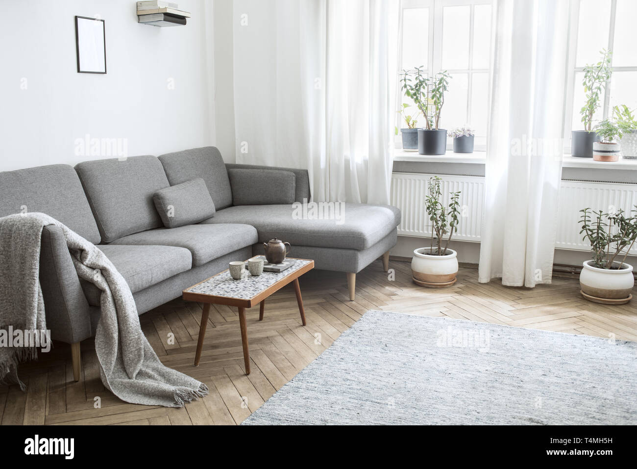 Stylish And Modern Interior Of Living Room Scandinavian