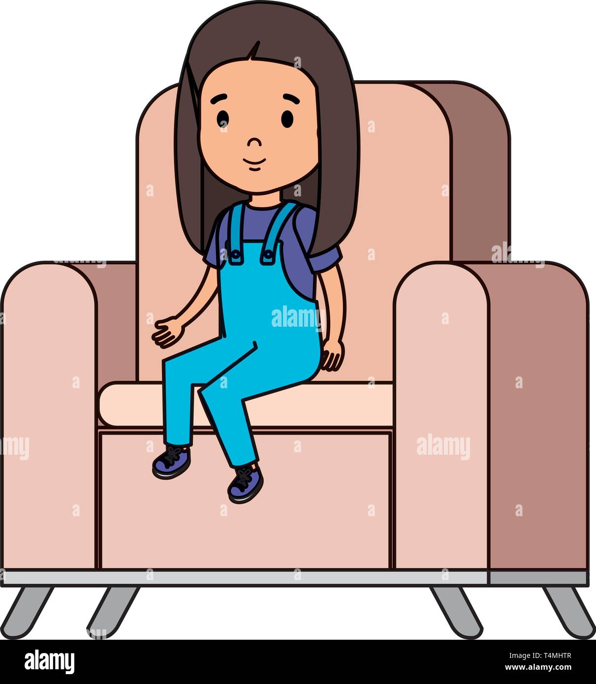 little girl sitting in sofa character Stock Vector Image & Art - Alamy little girl sitting in sofa character Stock Vector Image & Art - Alamy
