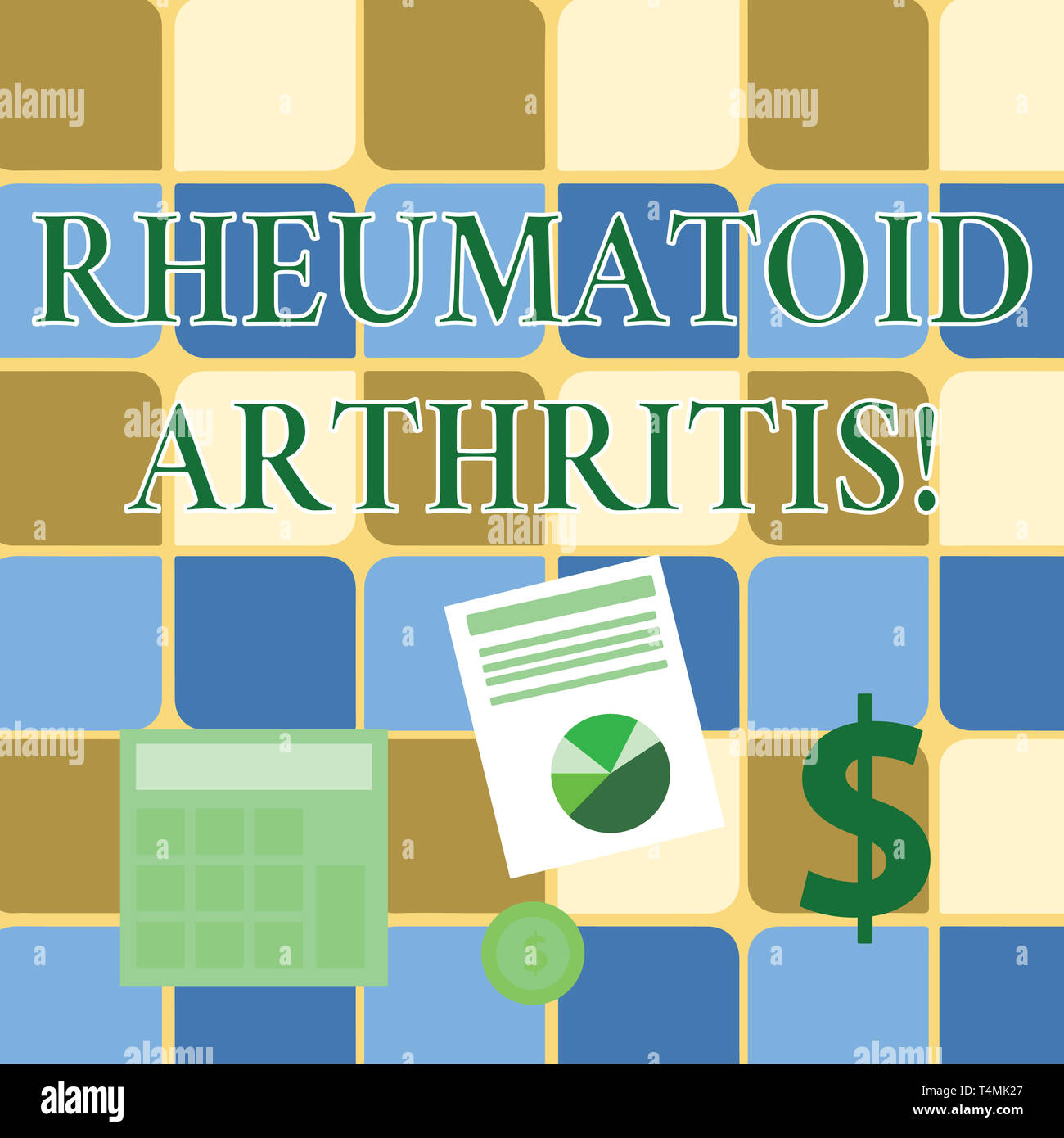 Handwriting text writing Rheumatoid Arthritis. Conceptual photo chronic ...