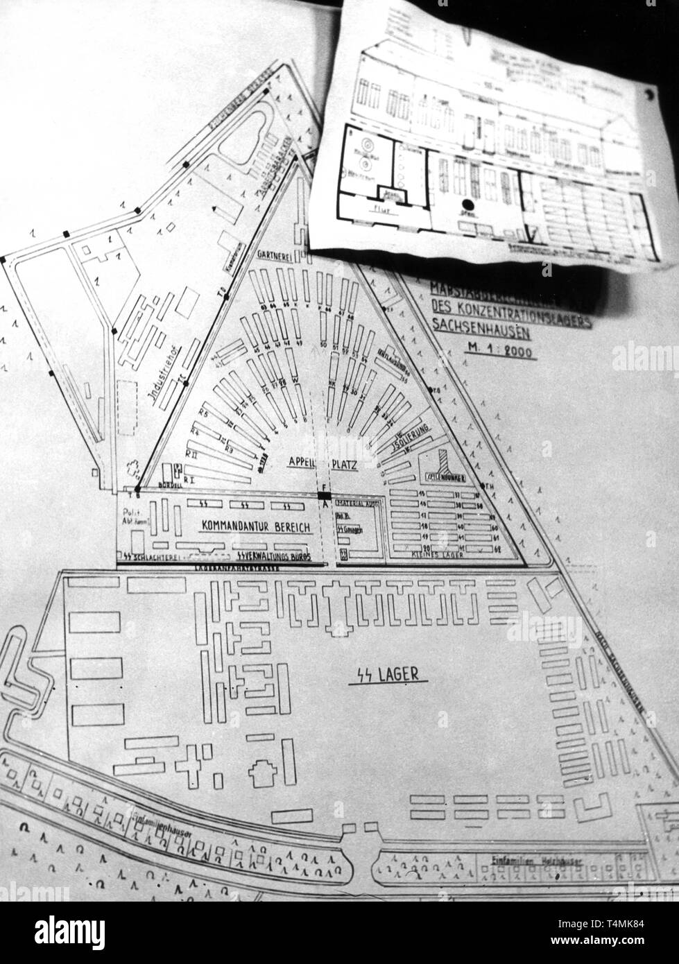 A map showing the concentration camp was used during the trial. On 13 ...