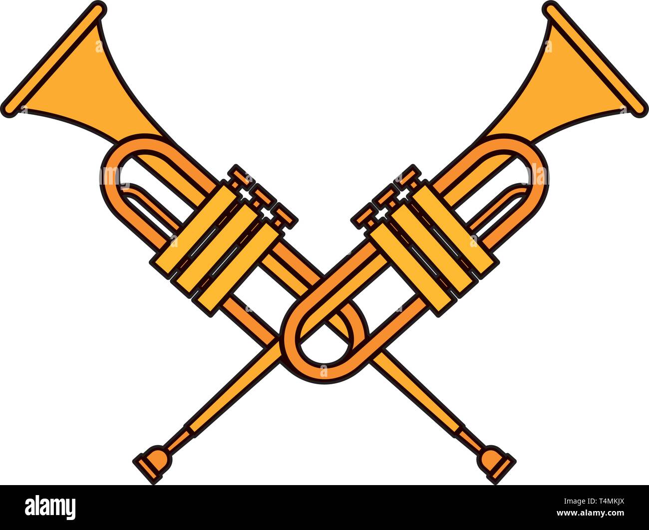 trumpet instrument music icon Stock Vector Image & Art - Alamy