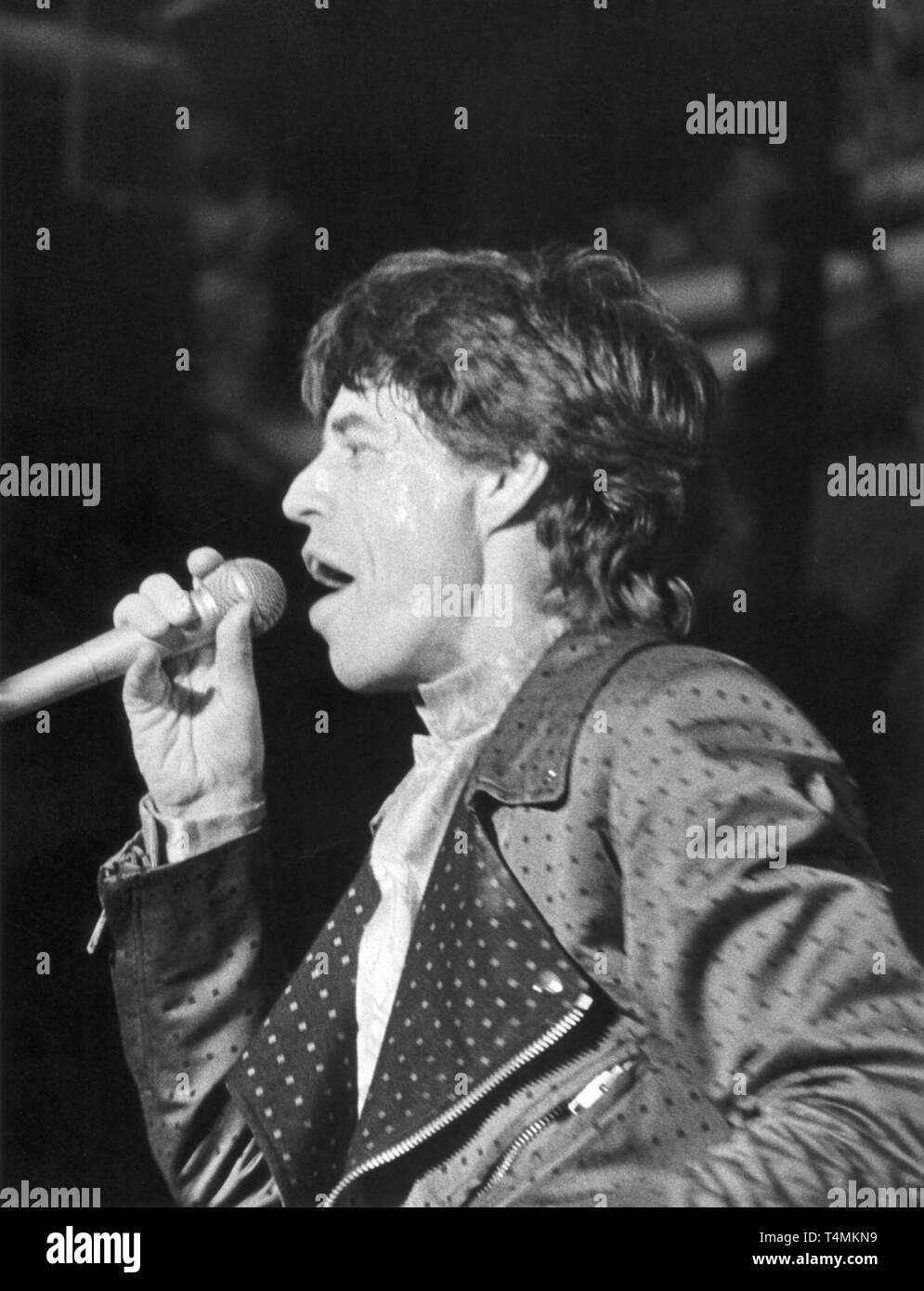 Rolling stones urban jungle tour Black and White Stock Photos & Images -  Alamy